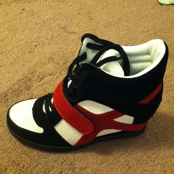 Wedge sneakers size 10 (make me an offer) - Picture 2 of 2
