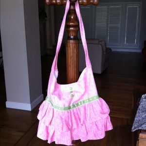 Small handmade pink tutu bag