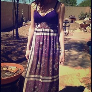 ****SOLD*****Floor length purple dress
