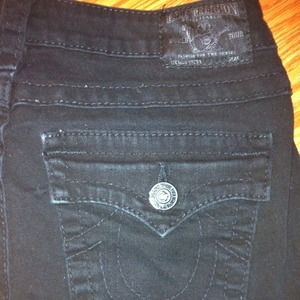 True religion black bootcut size 29 inseam 31 1/2