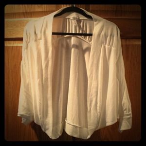 Traded - Off White Shrug - NWOT