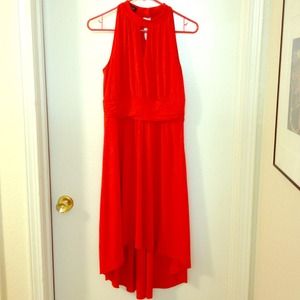 Beautiful sleeveless red dress
