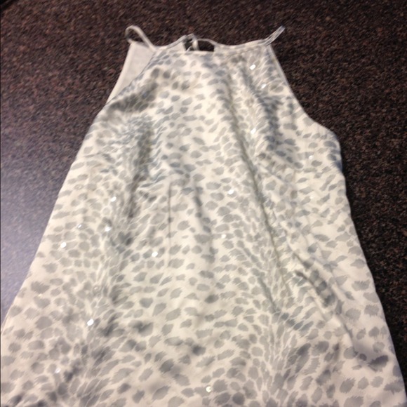 Ann Taylor halter top white/gray 4P