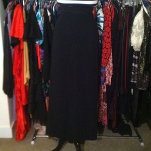 SOLD High waisted Black Maxi Skirt