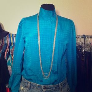 SOLD Turquoise Blouse