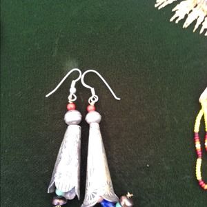 Squash blossom  earrings by Chiaz