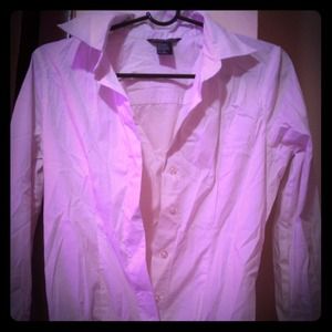 Boston proper white casual long sleeve