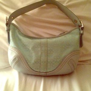 Small Coach sling color Mint Green