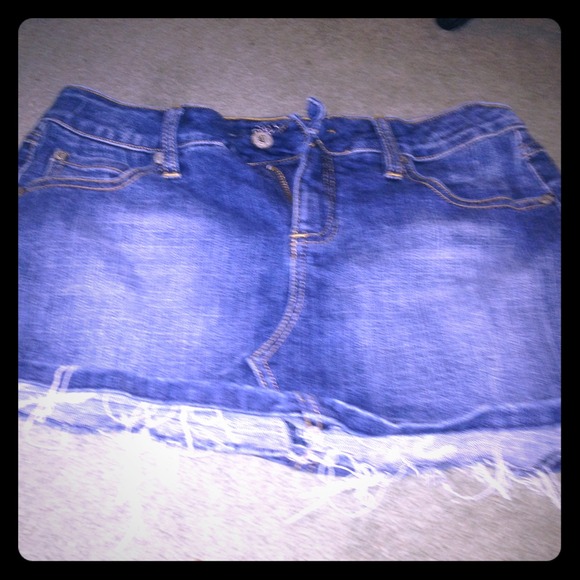 Blue jean skirt