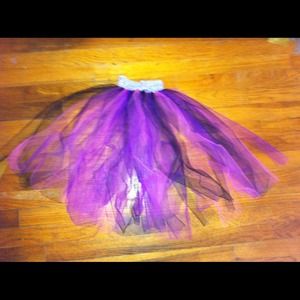 Multicolored rave girl and children tutus