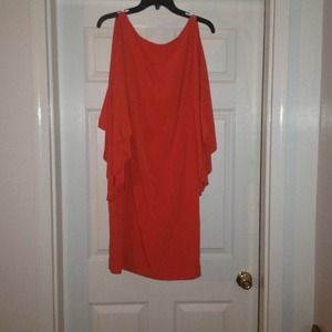 NWT Ralph Lauren Coral Butterfly Sleeve Dress