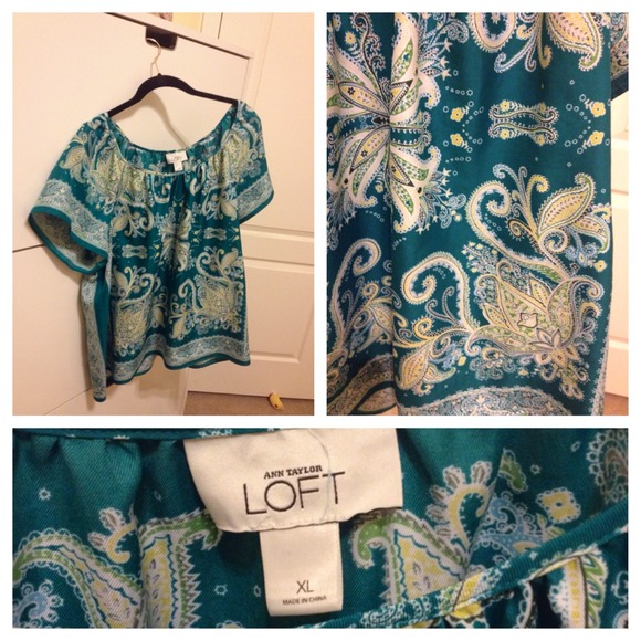 BUNDLED-Loft Paisley Top