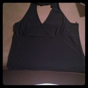 Black halter top