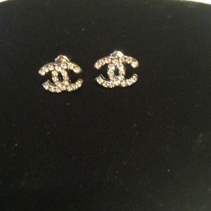 Chanel Silver Post earrings