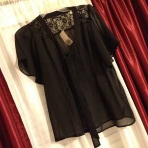 black see through top
