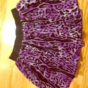 Pretty purple cheetah print skirt!