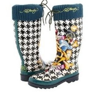 Ed Hardy rainboots