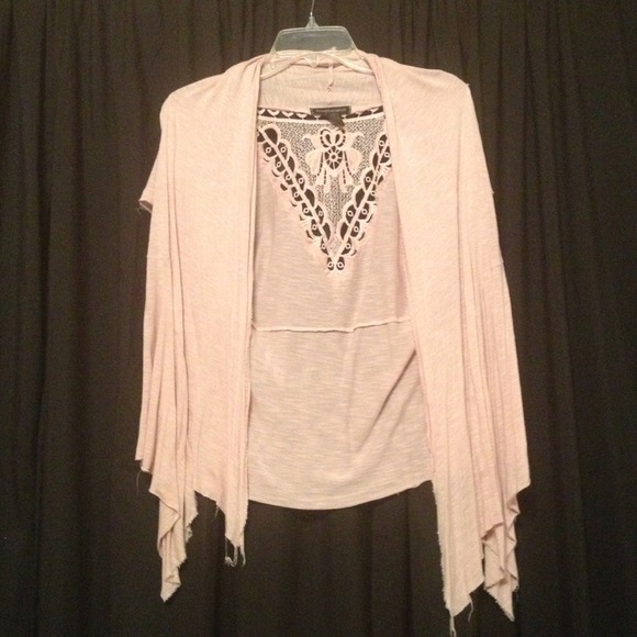 Pale pink cardigan