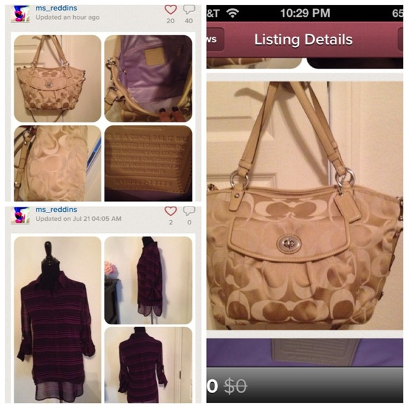 Sold ❤COACH KHAKI &Sheer top by Moda international