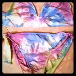 Lucky Brand type dye bikini- med