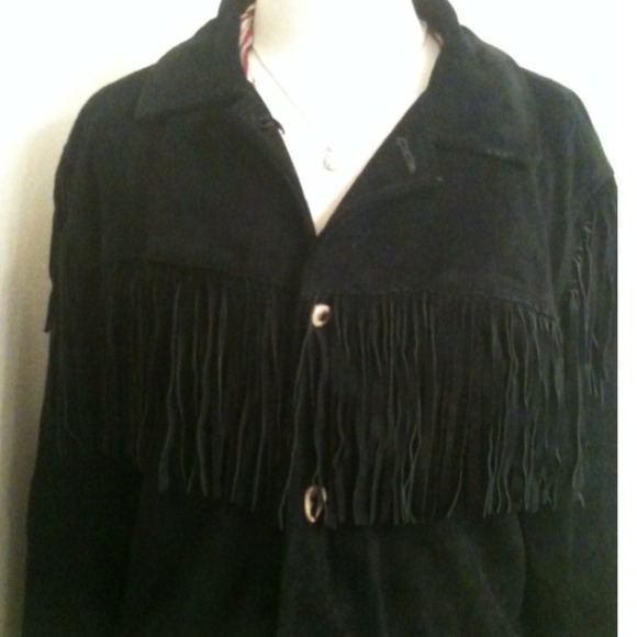 Most amazingly soft suede fringe jacket SOLD - Picture 2 of 4