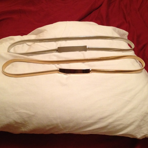 Silver & gold 80's inspired belts