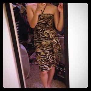 Animal print dress (free with purchase)