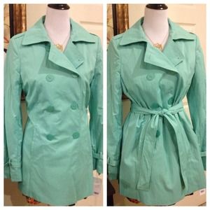 Tahari Jackets & Coats - {RESERVED} Tahari Mint Trench Coat Tahari Jackets & Coats - {RESERVED} Tahari Mint Trench Coat