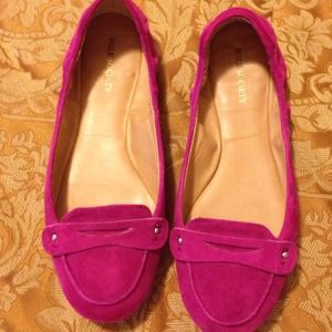Beautiful Suede Raspberry Flats! Reduced!