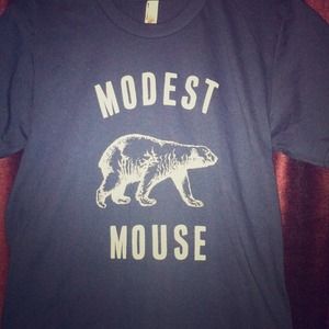 Brand new adult small Modest Mouse band tee
