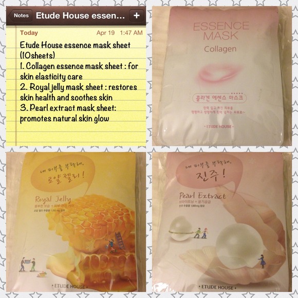 📌[Sold]📌Etude house Royal jelly mask sheet