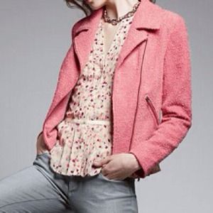 Boucle biker jacket