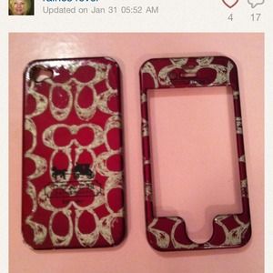 COACH IPHONE 4 Cell phone cover