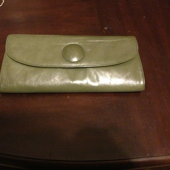 Green Hobo Clutch with coin purse