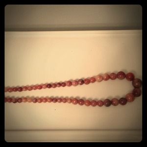 Peach and brown necklace