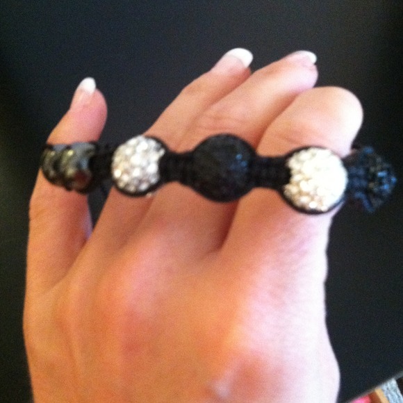 Black/silver bracelet