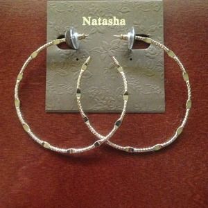 Gold hoop earrings