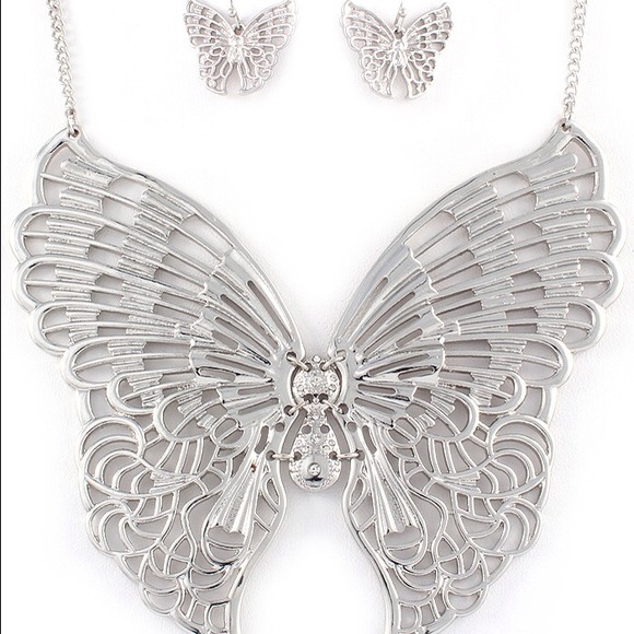 Necklace and earrings