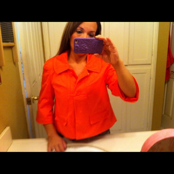 Coral color blazer size S