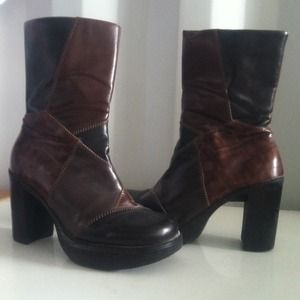 Patchwork Ladies Boots