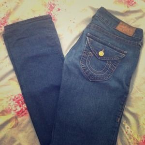 Like new - straight leg True Religion jeans