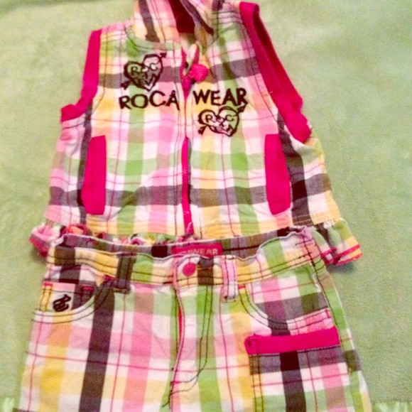 Roca Wear vest and shorts