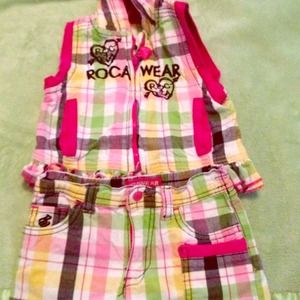 Roca Wear vest and shorts