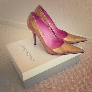 Charles David Gold Heels
