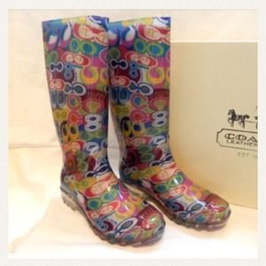 Coach Poppy Rain Boots 👢