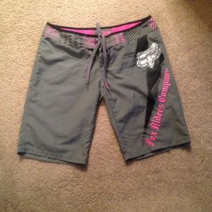 Girls FOX swim shorts! Size medium. Super cute!