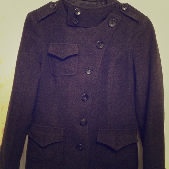 Greyish black coat