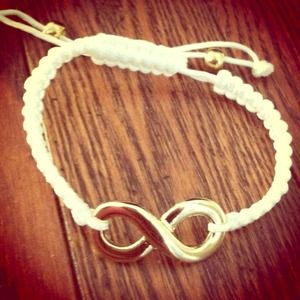 White infinity Bracelet
