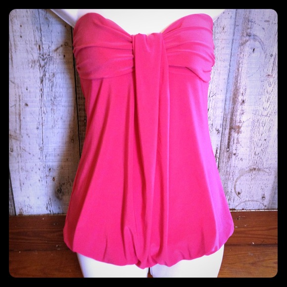 Gorgeous strapless pink top Charlotte Russe