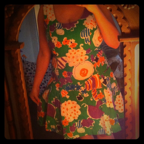 ❗️SOLD✋❗️Vintage mushroom retro dress